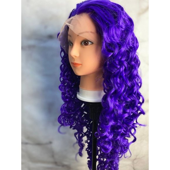Purple Wig,Violet Purple Wig - Picture 7 of 10